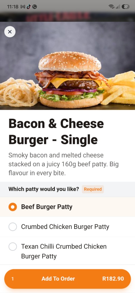 Easy mobile ordering